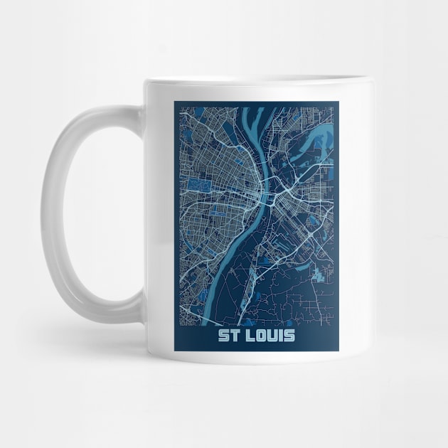 St Louis - Missouri Peace City Map by tienstencil